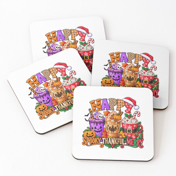 Item preview, Spooky Thankful Merry – Halloween Thanksgiving Christmas Holiday Design designed and sold by scanusha1979.