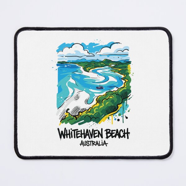 Item preview, Whitehaven Beach Whitsundays Australia Art designed and sold by Merch by Das Design Studio.