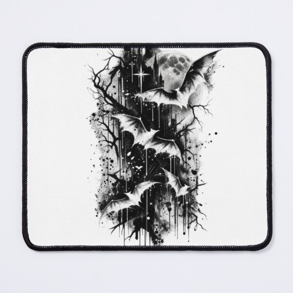 Item preview, Gothic Bats Under the Full Moon designed and sold by TATOXIDE.