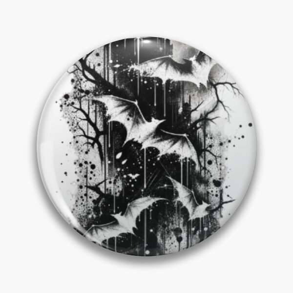 Item preview, Gothic Bats Under the Full Moon designed and sold by TATOXIDE.