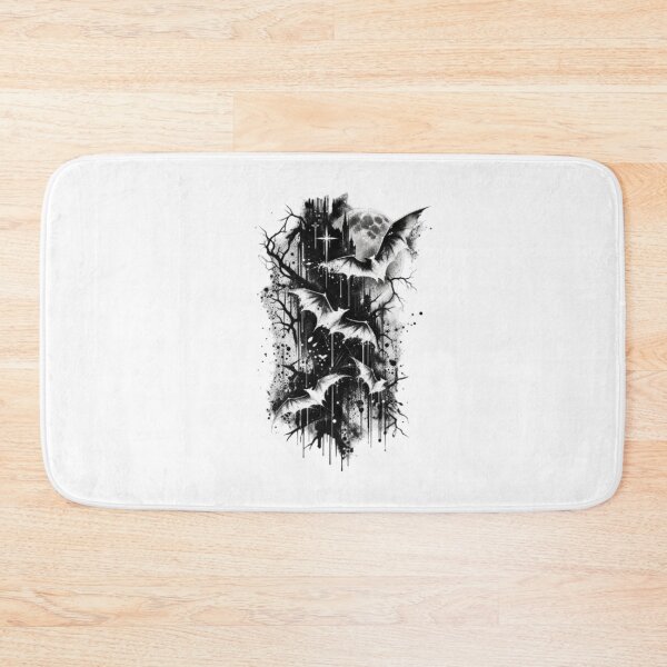 Item preview, Gothic Bats Under the Full Moon designed and sold by TATOXIDE.