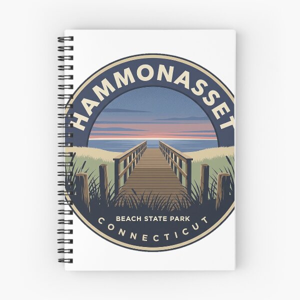 Item preview, Hammonasset Beach State Park Sticker - Dune Boardwalk Connecticut designed and sold by DetourDgn.