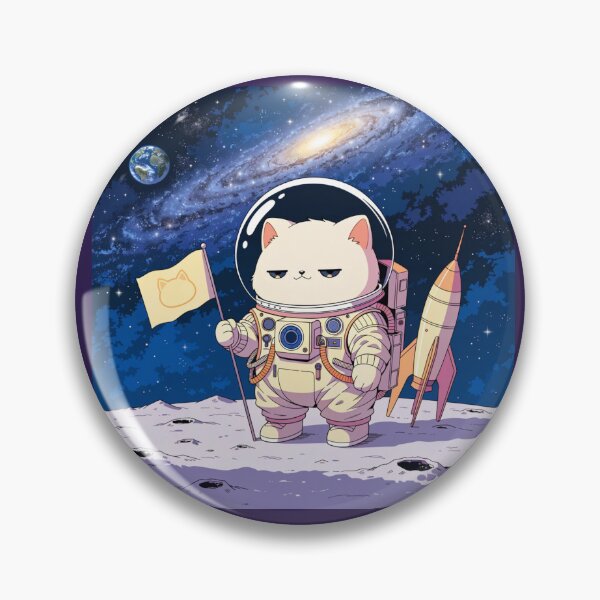 Item preview, Space Cat Astronaut – Cute Cosmic Adventure with Rocket and Galaxy designed and sold by Mousy17.