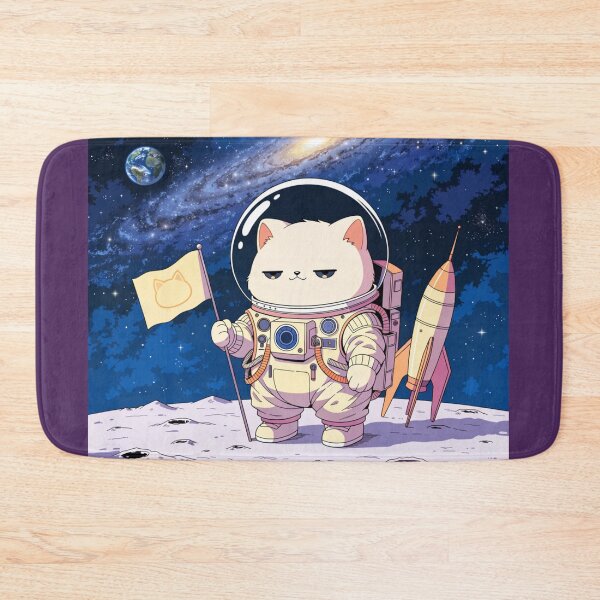 Item preview, Space Cat Astronaut – Cute Cosmic Adventure with Rocket and Galaxy designed and sold by Mousy17.