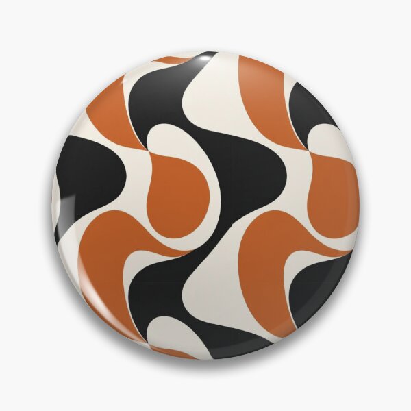Item preview, Mid Century Modern Organic Abstract Lava Pattern designed and sold by creativerooney.
