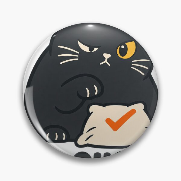 Item preview, Nap Quality Control — Funny Cat Pillow Inspector designed and sold by thefreezoneart.