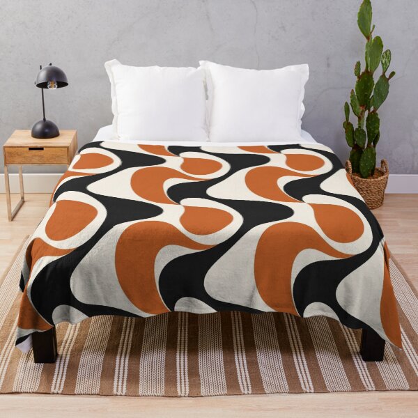 Item preview, Mid Century Modern Organic Abstract Lava Pattern designed and sold by creativerooney.