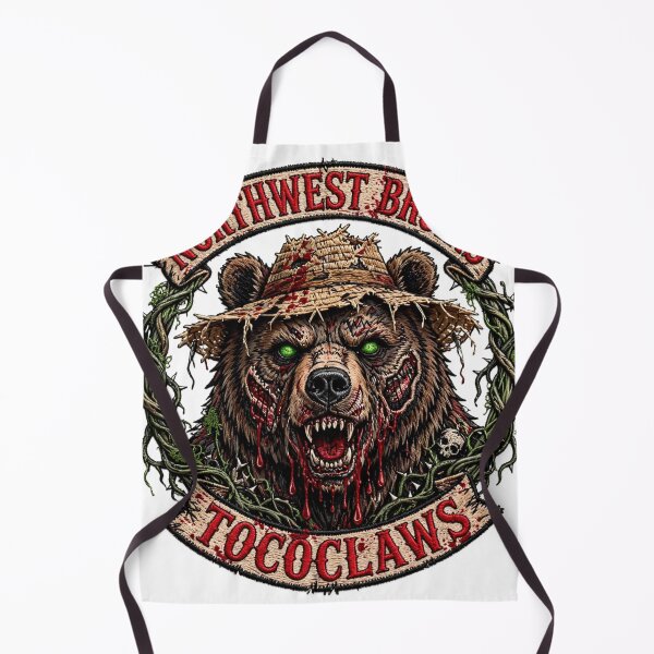 Item preview, Northwest Bruins Zombie Bear | Biker Patch Horror Graphic designed and sold by TOCOCLAWS.