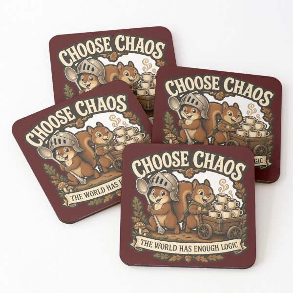 Item preview, Choose Chaos Squirrel Knight - Wholesome Funny Coffee Shirt designed and sold by Dice_Goblin_Studio.