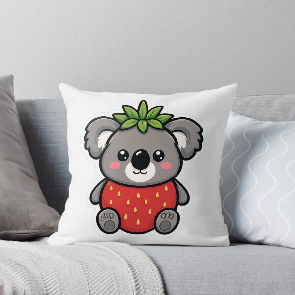 Item preview, Cute Strawberry Koala – Kawaii Fruit Animal Illustration designed and sold by digital.stickerperso.com.