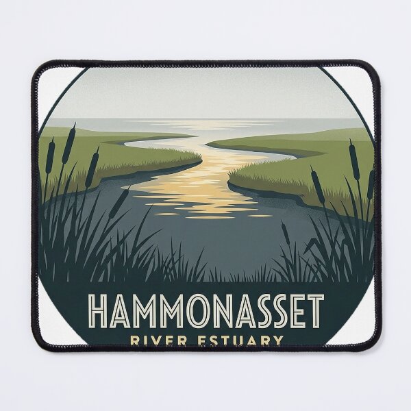 Item preview, Hammonasset River Estuary Sticker - Connecticut State Park Badge designed and sold by DetourDgn.