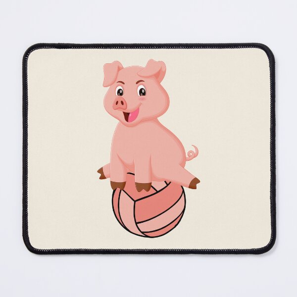 Item preview, Cute Pig Sitting on a Volleyball designed and sold by SimpleUla.