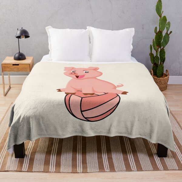 Item preview, Cute Pig Sitting on a Volleyball designed and sold by SimpleUla.