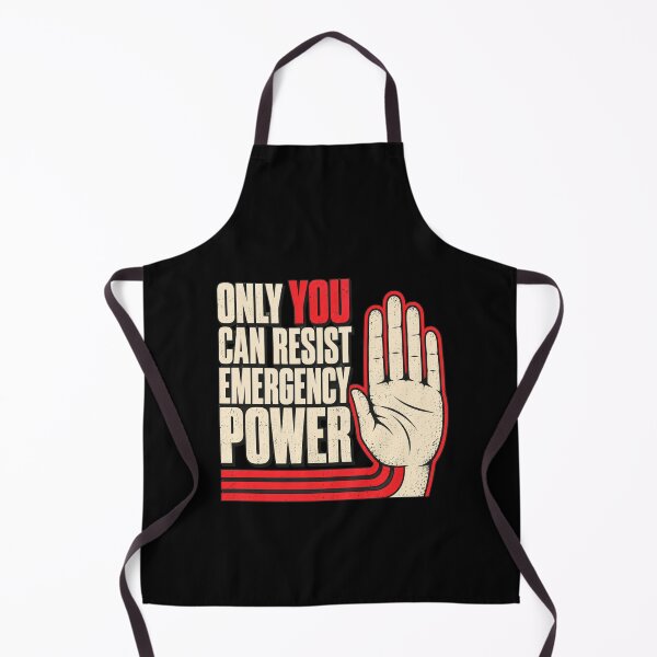 Item preview, Only You Can Resist Emergency Power Retro Protest Art designed and sold by ROUX-ART.