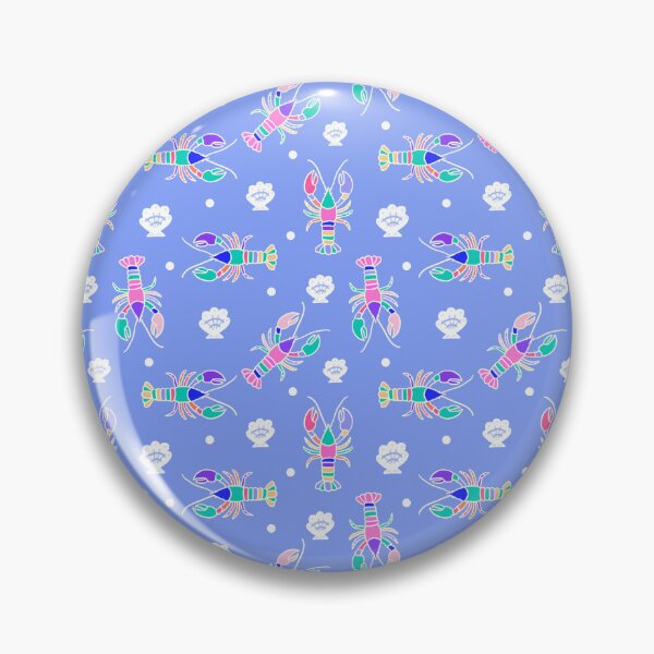 Item preview, Preppy Colorful Lobsters Coastal Pattern designed and sold by CI Creative Design LLC.