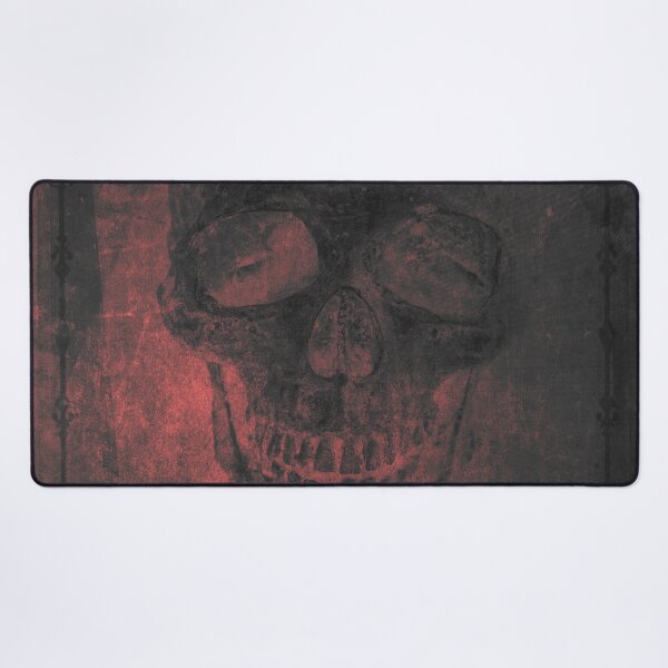 Item preview, Faded Gothic Skull Red Ornate Vignette Portrait designed and sold by Ghoul Enterprises.