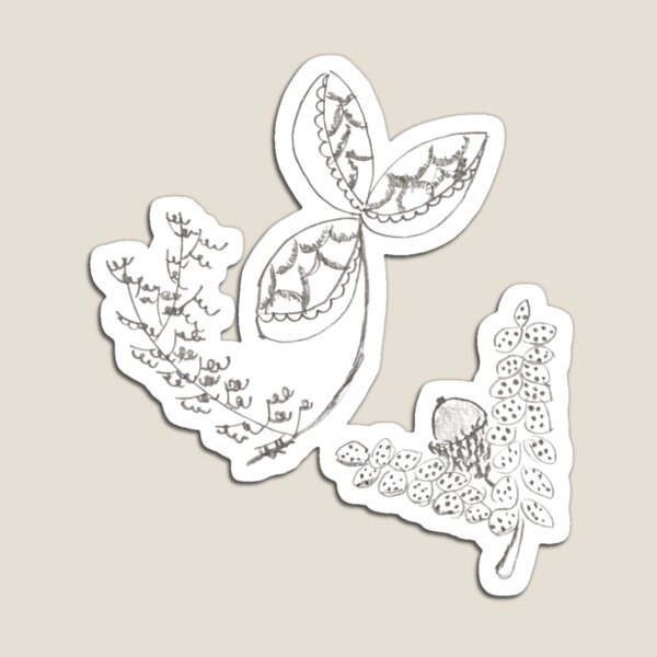 Item preview, Botanical Line Art Composition — Hand-drawn ink & pencil illustrations. No AI — just paper and time. designed and sold by Liberarteprint.