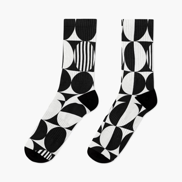 Item preview, Black and White Mod Op Art Geometric Pattern designed and sold by creativerooney.