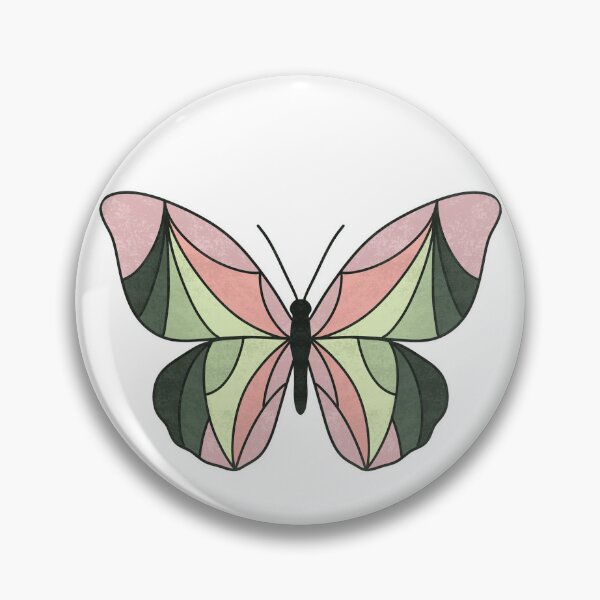 Item preview, Stained Glass Butterfly Shades of Green and Pink designed and sold by SimplyCandy.