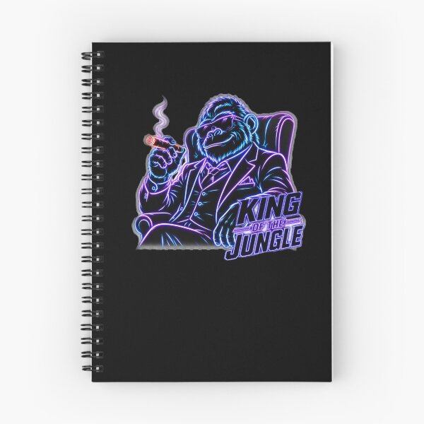 Item preview, King of the Jungle neon-outline– Alpha Gorilla Suit Design designed and sold by Cabrasco.