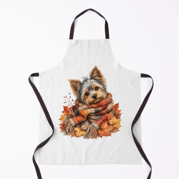 Item preview, Yorkshire Terrier Cozy Autumn Scarf | Fall Dog designed and sold by PAPIRO SIGLO XXI.