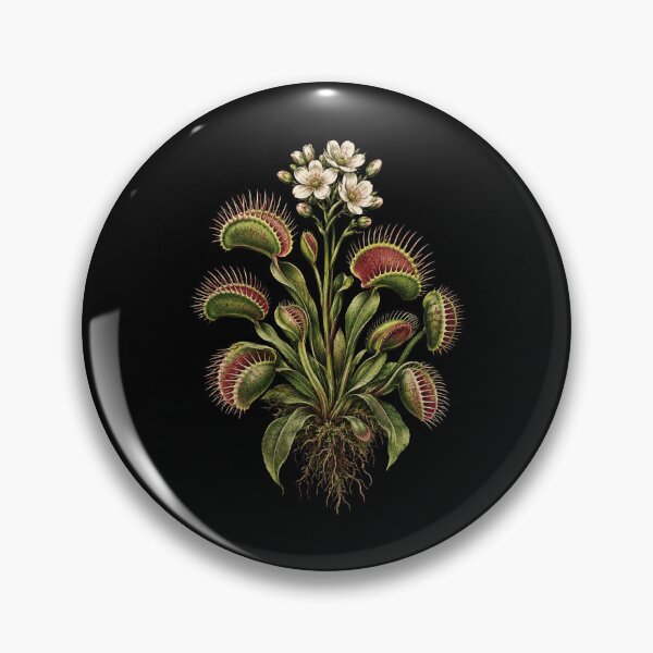 Item preview, Venus Flytrap Botanical Vintage Carnivorous Plant Art designed and sold by ROUX-ART.