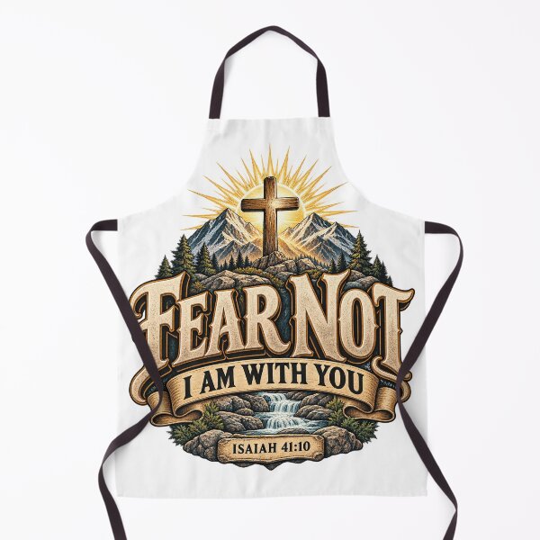 Item preview, Fear Not I Am With You – Isaiah 41:10 Christian Faith designed and sold by FaithArt777.