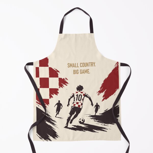Item preview, Croatia Football Art | Number 10 Soccer Print | Croatian Football Nation Print | Small Country Big Game Sports Art designed and sold by Studio pod Burom.