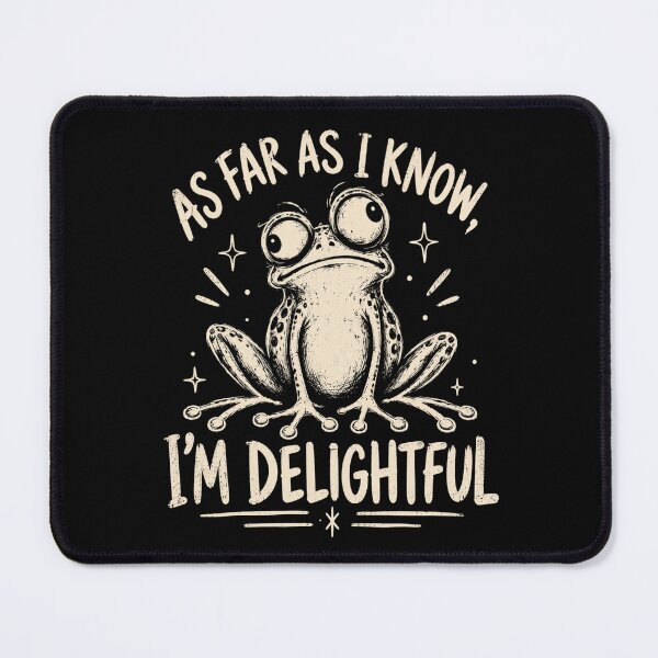 Item preview, frog lover minimalist vintage cartoon quote designed and sold by ROUX-ART.