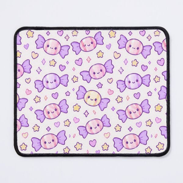 Item preview, Kawaii Bat Candy Pastel Pattern designed and sold by Soft Berry Studio.