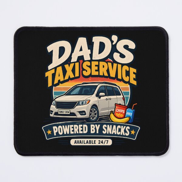Item preview, Dad's Taxi Service – Powered by Snacks designed and sold by MiSuPa Studio.
