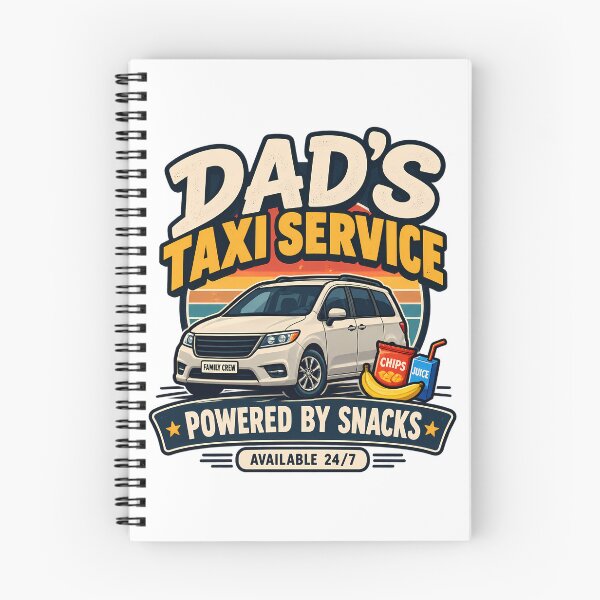 Item preview, Dad's Taxi Service – Powered by Snacks designed and sold by MiSuPa Studio.