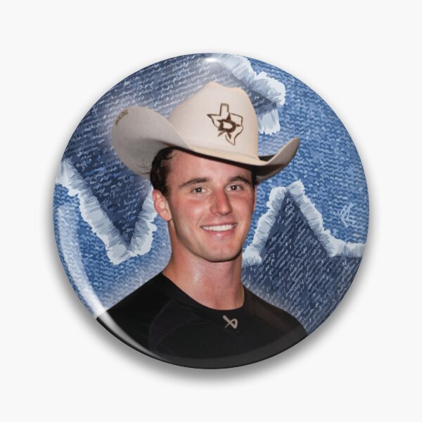 Item preview, Jake Oettinger Cowboy HatDallas Stars inspired button-pin-sticker designed and sold by Victoriagreenjewelry.