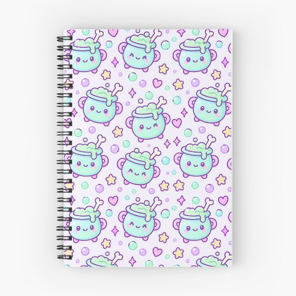 Item preview, Kawaii Magic Cauldron Pastel Pattern designed and sold by Soft Berry Studio.