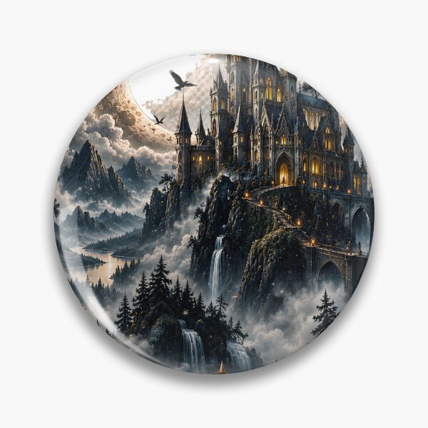 Item preview, Moonlit Castle Gothic Dark Fairytale designed and sold by Xuni Studio.