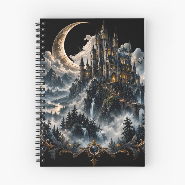 Item preview, Moonlit Castle Gothic Dark Fairytale designed and sold by Xuni Studio.