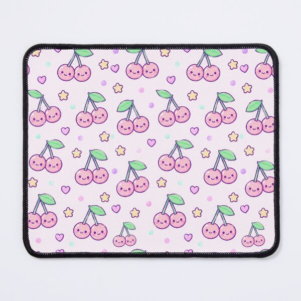 Item preview, Kawaii Cherry Pastel Pattern designed and sold by Soft Berry Studio.