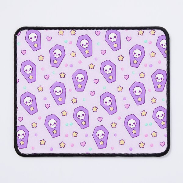 Item preview, Kawaii Purple Coffin Pastel Pattern designed and sold by Soft Berry Studio.