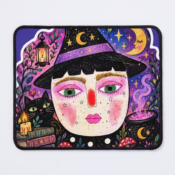 Item preview, Whimsical Witch Cat designed and sold by PKGermann.