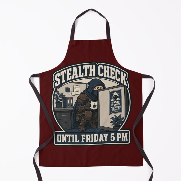 Item preview, Stealth Check Until Friday - Funny Rogue Office Introvert Decal designed and sold by Dice_Goblin_Studio.