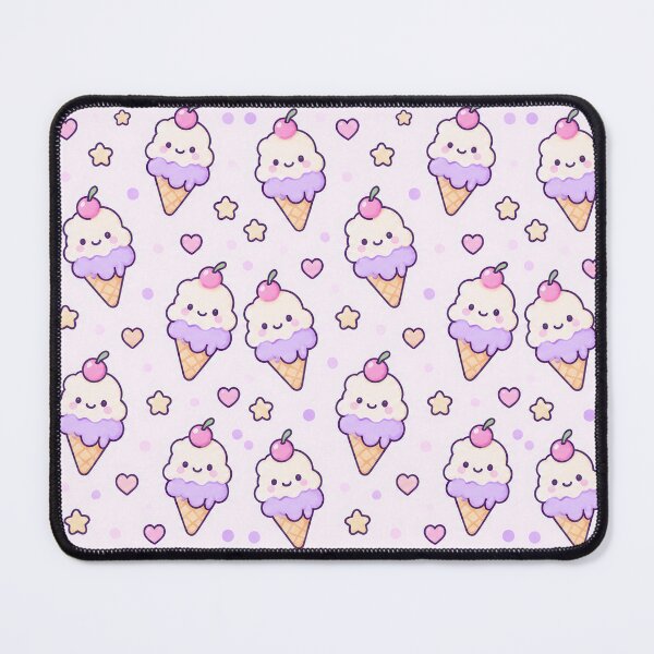 Item preview, Kawaii Ice Cream Cone Pastel Pattern designed and sold by Soft Berry Studio.