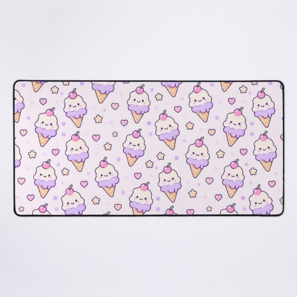 Item preview, Kawaii Ice Cream Cone Pastel Pattern designed and sold by Soft Berry Studio.