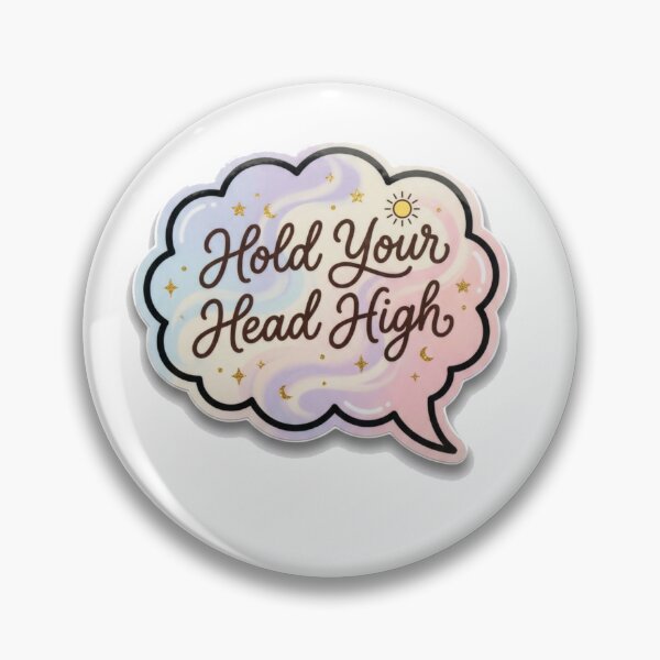 Item preview, Hold Your Head High Kawaii Sticker designed and sold by HOODYBUDSTYLES.