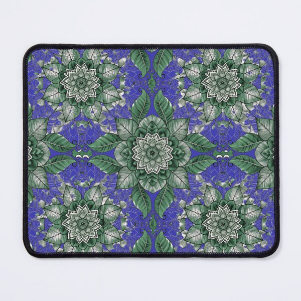 Item preview, Emerald Botanical Mandala Floral Pattern – Vintage Green Nature Design designed and sold by Mousy17.