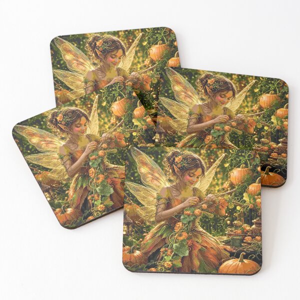 Item preview, Autumn Pumpkin Vine Fairy Harvest designed and sold by Storybook Botanica.