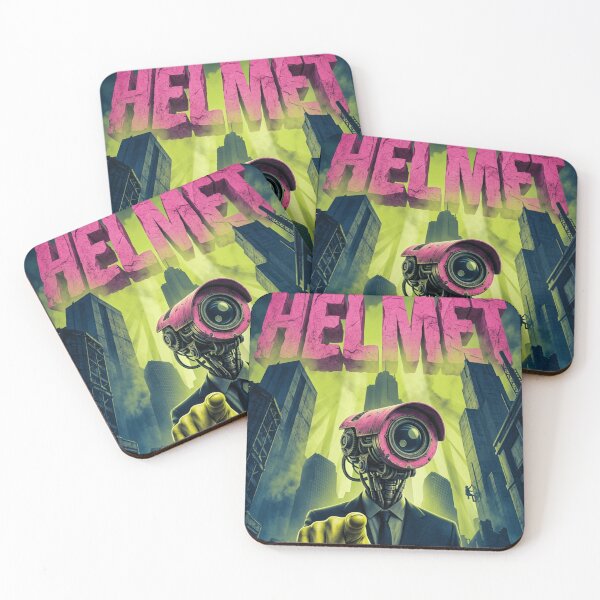 Item preview, Helmet Original Custom Vintage Music Band Unique Poster Wall Art designed and sold by Cool Robot Bro..