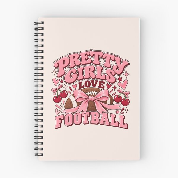 Item preview, Pretty Girls Love Football – Girly Game Day Football designed and sold by SnugbugStudios.