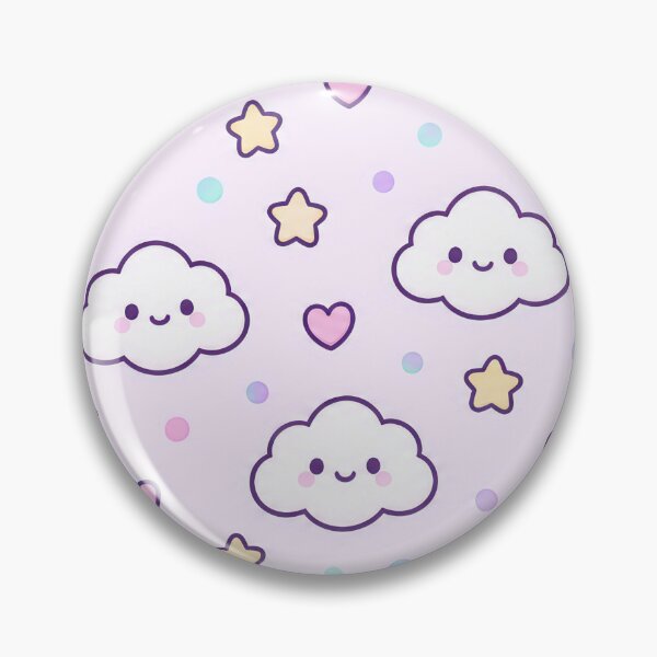 Item preview, Kawaii Cloud Pastel Pattern designed and sold by Soft Berry Studio.
