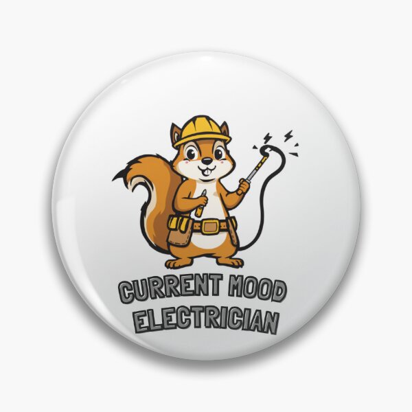 Item preview, Squirrel Energy Electrician Edition Sticker – Funny High-Voltage Squirrel Design  designed and sold by NKWealthDesign.