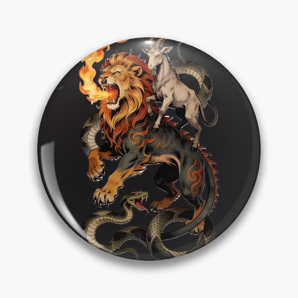 Item preview, Chimera Fire Breathing Monster Neo Traditional Tattoo designed and sold by GodsMonsterss.
